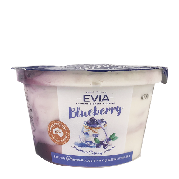 Evia Blueberry Greek Yoghurt Pods 190g