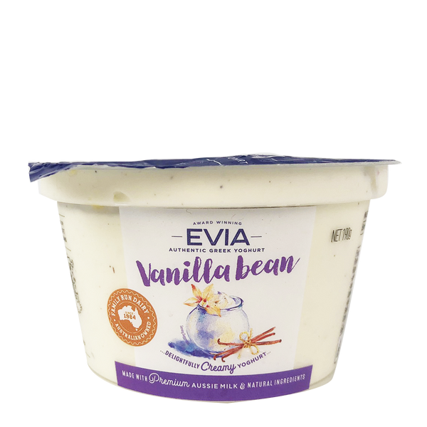 Evia Vanilla Greek Yoghurt Pods 190g