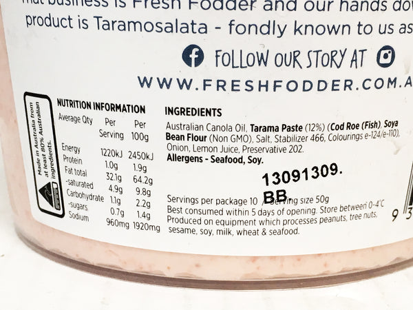 Fresh Fodder Taramosalata Dip | Harris Farm Markets