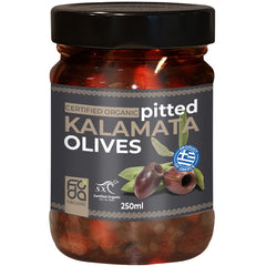 Foda Organic Pitted Kalamata Olives | Harris Farm Online