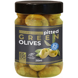 Foda Organic Pitted Green Olives | Harris Farm Online