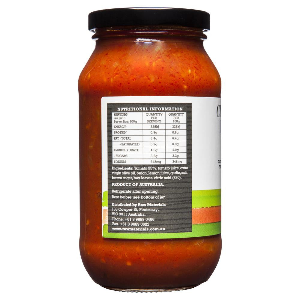 Raw Material Pasta Sauce Tomato 500g , Grocery-Condiments - HFM, Harris Farm Markets
 - 2
