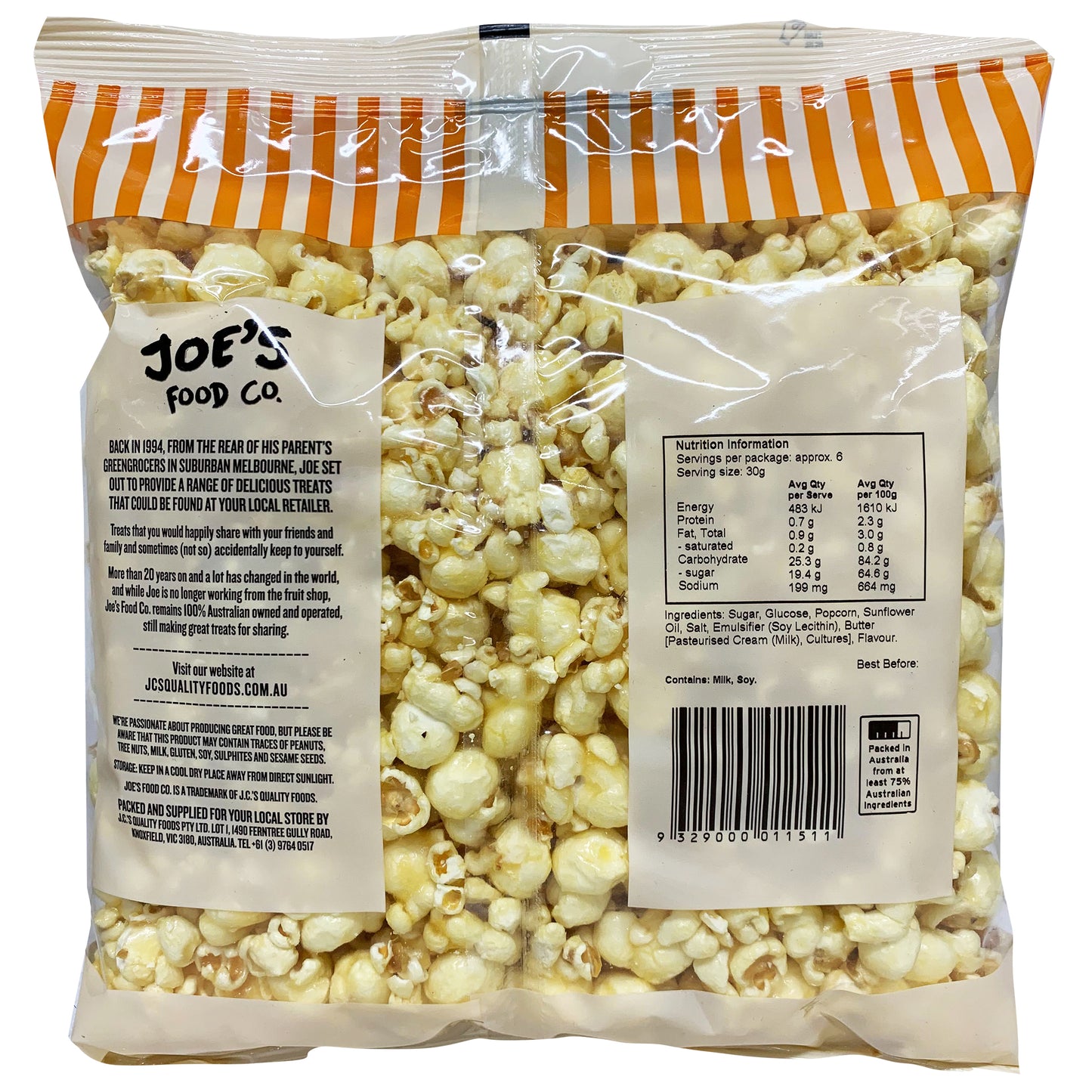 Joe's Foods Co - Caramel Popcorn (200g)