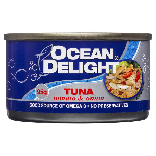 Ocean Delight Tuna Tomato & Onion 95g , Grocery-Can or Jar - HFM, Harris Farm Markets
 - 1