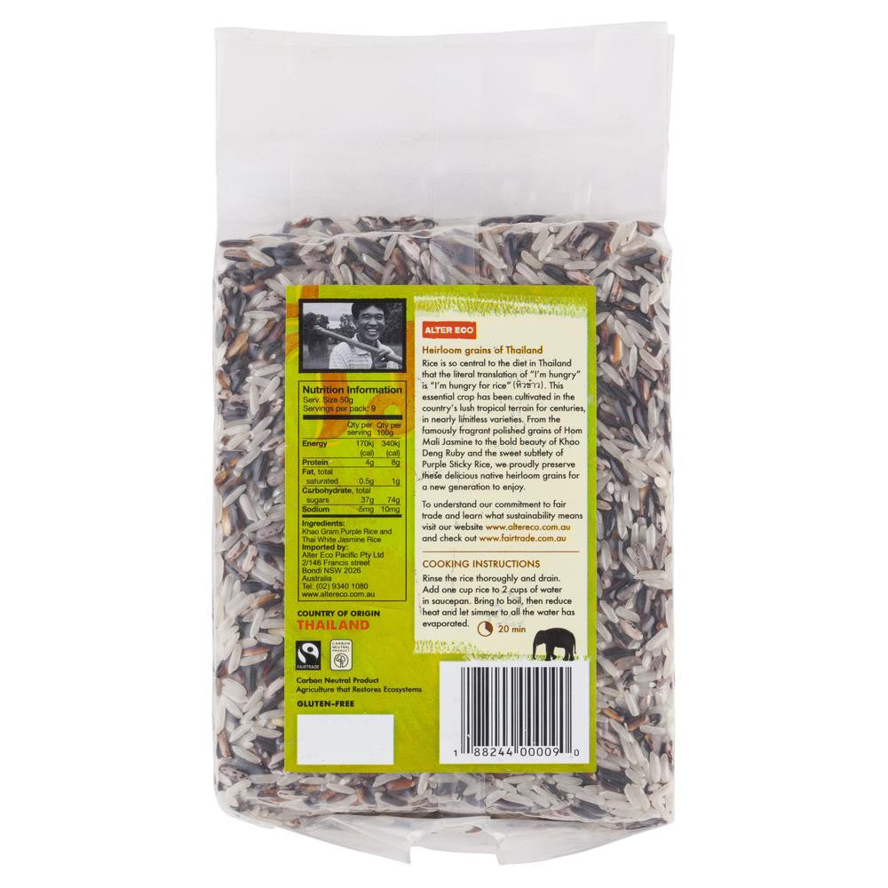 Alter Eco Purple Rice 453g , Grocery-Quinoa/Noodle - HFM, Harris Farm Markets
 - 2