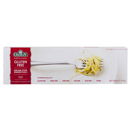 Orgran Gluten Free Italian Style Spaghetti No5 220g , Grocery-Pasta - HFM, Harris Farm Markets
 - 1