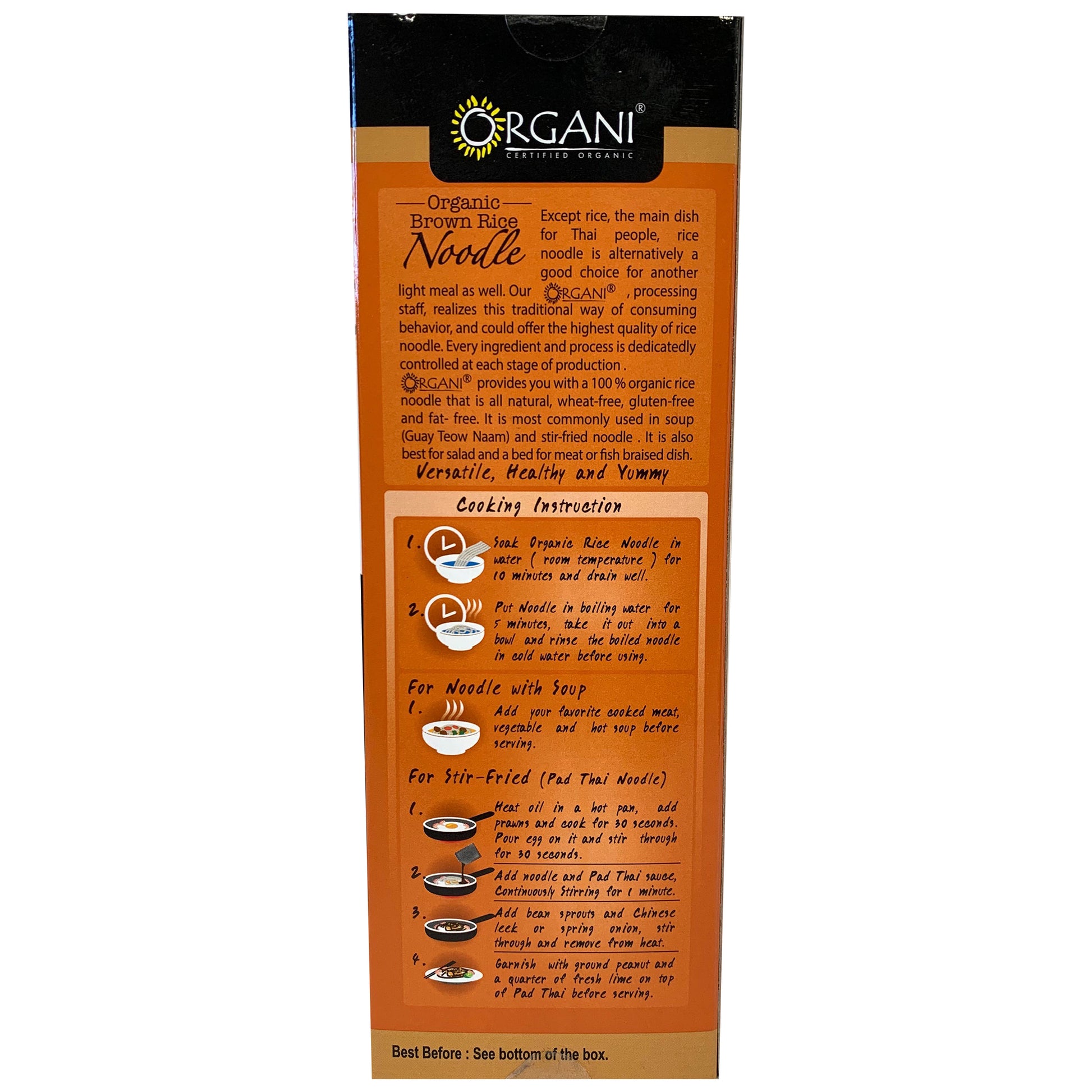 Organi - Rice Noodle - Brown - Organic & Gluten Free | Harris Farm Online