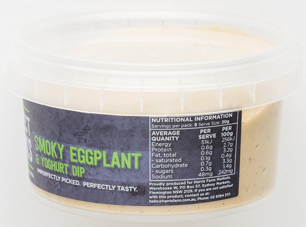 Imperfect Pick Smokey Eggplant & Yoghurt Dip | Harris Farm Online