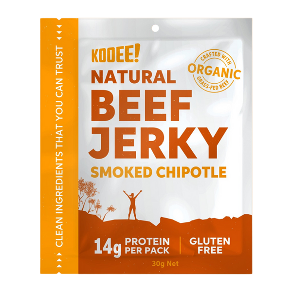 Kooee Grass Fed Beef Jerky Smoked Chipotle 30g Harris Farm Markets