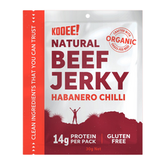 Kooee Grass Fed Beef Jerky Habanero Chilli 30g