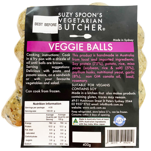 Suzy Spoon's Veggie Balls | Harris Farm Online