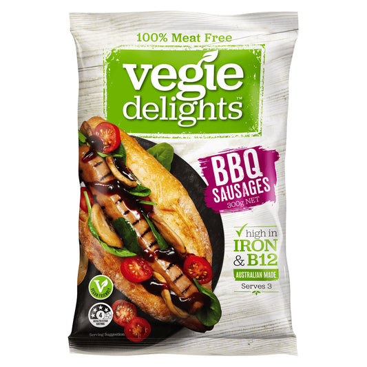 Vegie Delights - BBQ Sausages - 100% Meat Free (300g)