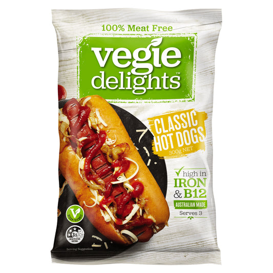 Vegie Delights - Classic Hot Dogs - 100% Meat Free (300g)