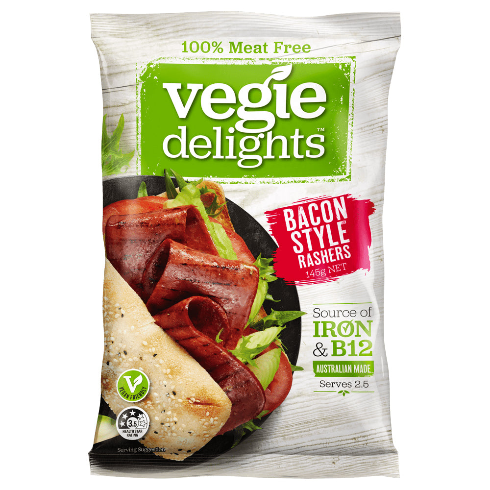 Vegie Delights - Bacon Style Rashers - 100% Meat Free (145g)