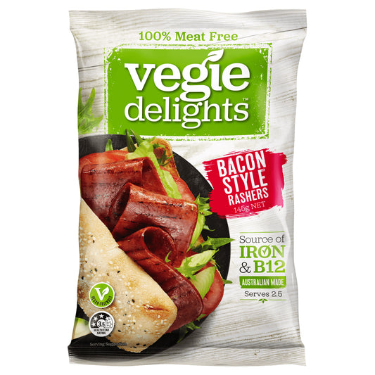 Vegie Delights - Bacon Style Rashers - 100% Meat Free (145g)