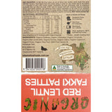 Bite Me Fine Foods - Patties Organic - Red Lentil Fakki
