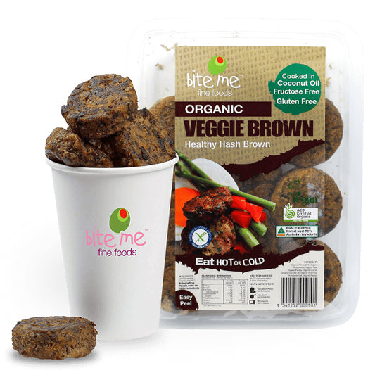 Bite Me Fine Foods Organic Veggie Brown Hash Brown 225g