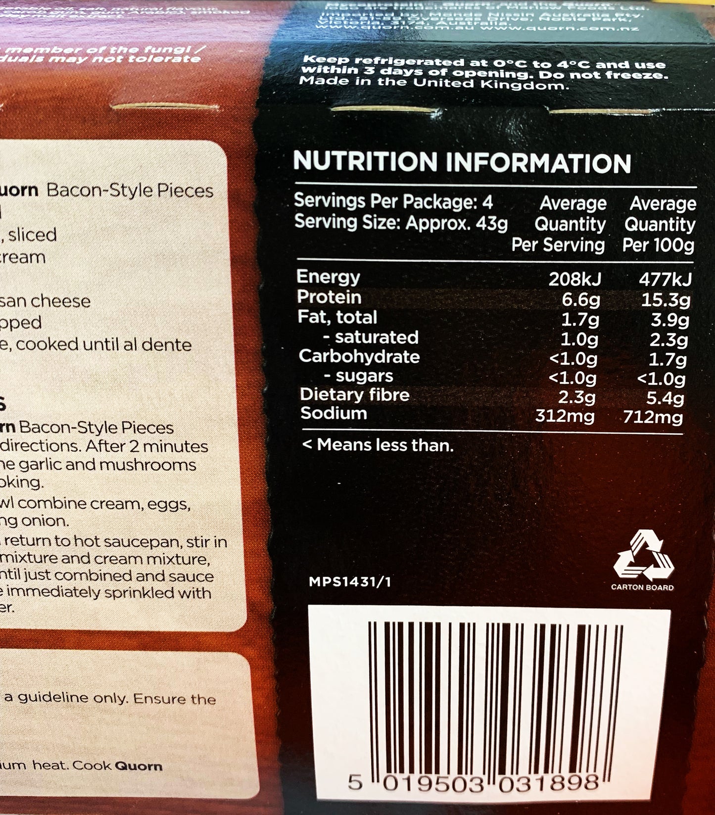 Quorn - Vegetarian Bacon Style Pieces (175g)