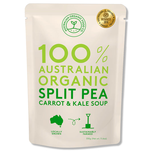 Australian Organic Food Co Split Pea, Carrot and Kale Organic Soup 330g