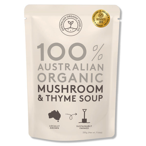 Australian Organic Food Co Mushroom and Thyme Organic Soup 330g