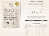 Australian Organic Food Co Mushroom and Thyme Organic Soup 330g