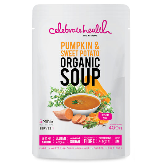 Celebrate Health Pumpkin and Sweet Potato Organic Soup 400g