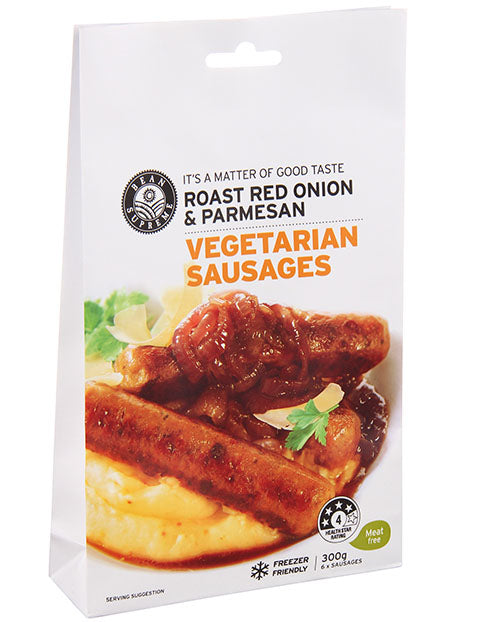 Bean Supreme - Vegetarian Sausages - Roast Red Onion & Parmesan (6 sausages, 300g)