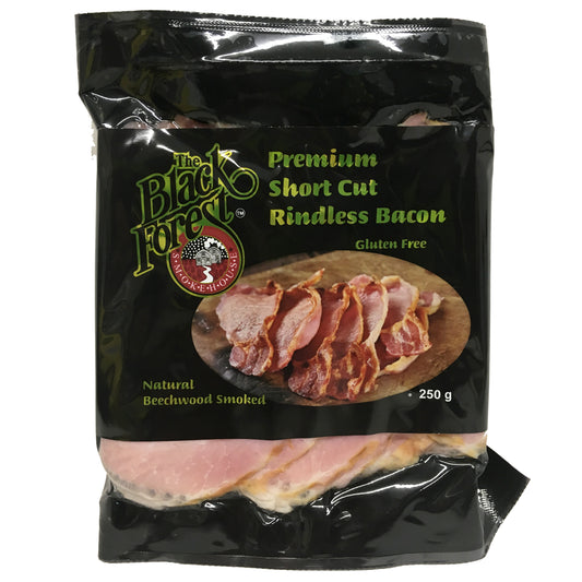 Bacon - Shortcut Rindless Premium (250g) Blackforest