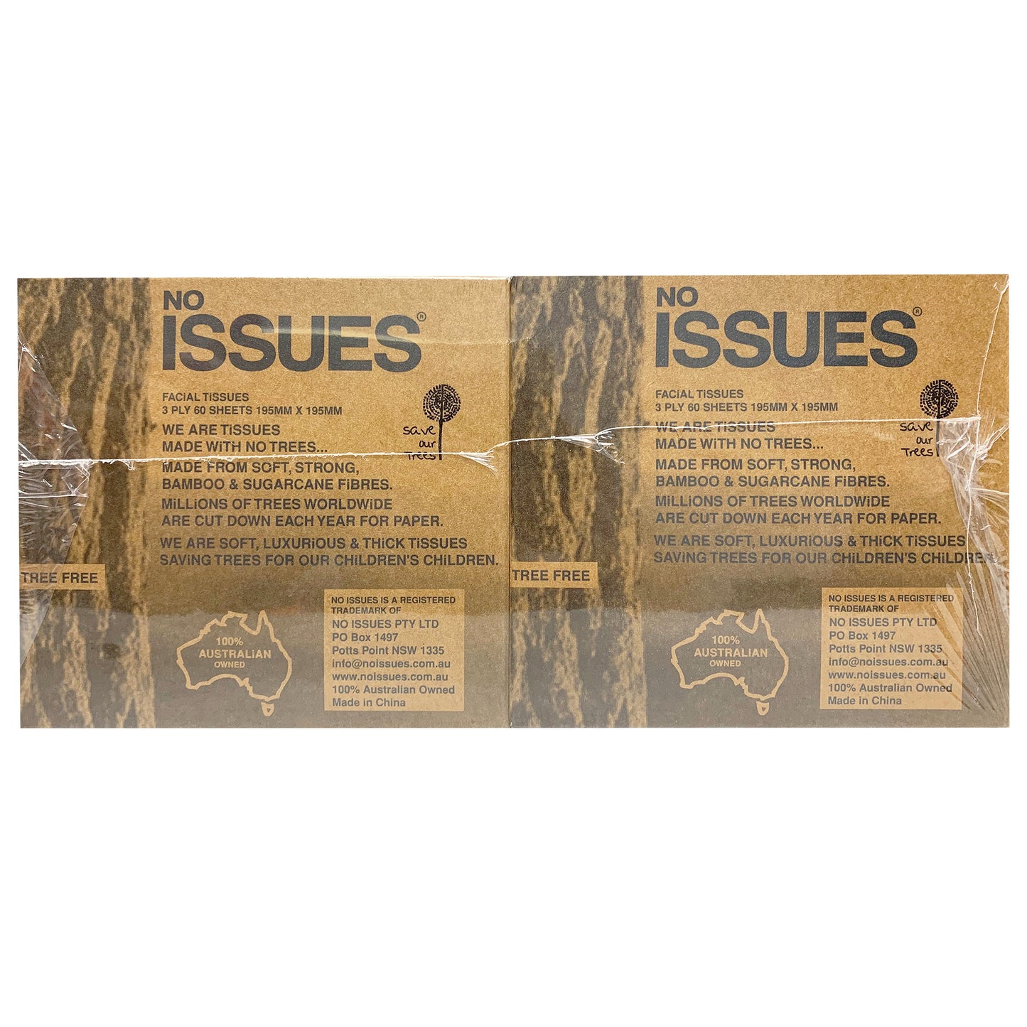 No Issues Tissues 2 x 60 tissues