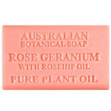 Australian Botanical Soap Rose Geranium with Rosehip Oil 200g