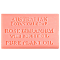 Australian Botanical Soap Rose Geranium with Rosehip Oil 200g