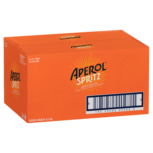 Aperol Spritz Bottles Case 24 x 175ml