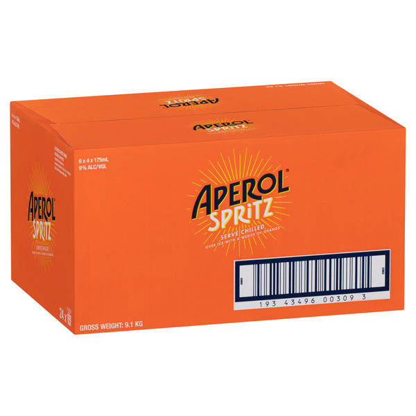 Aperol Spritz Bottles Case 24 x 175ml