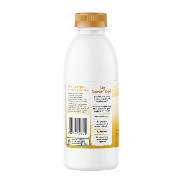Babushka's Probiotic Kefir Natural Yoghurt Honey and Turmeric 750g