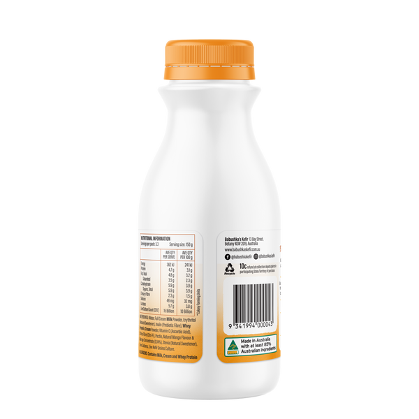 Babushka's Probiotic Kefir Natural Yoghurt Mango 500g