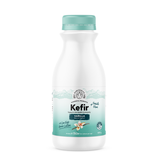 Babushka's Probiotic Kefir Natural Yoghurt Vanilla 500g