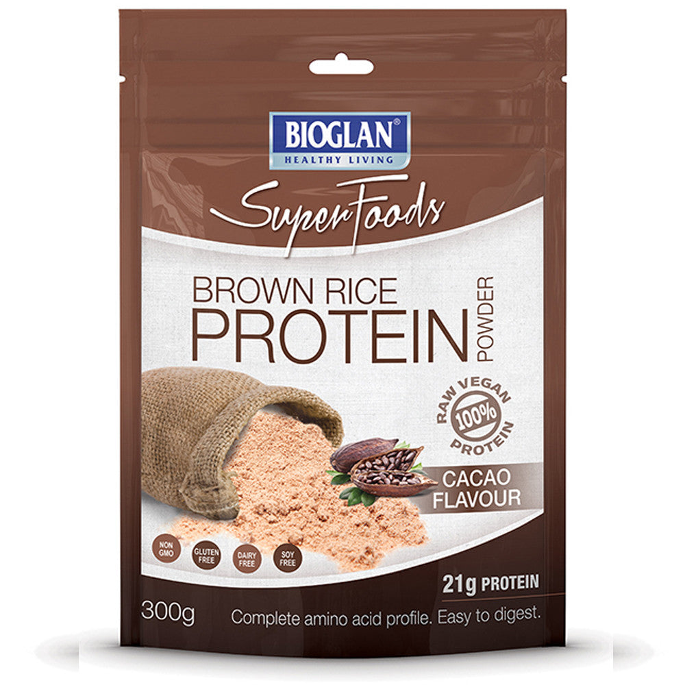 Bio Glan Super Foods Brown Rice Protein Cacao Powder 300g , Grocery-Condiments - HFM, Harris Farm Markets
