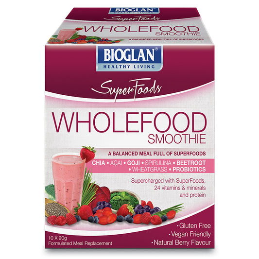 Bio Glan Super Foods Wholefood Smooth Berry 10x20g , Grocery-Condiments - HFM, Harris Farm Markets
