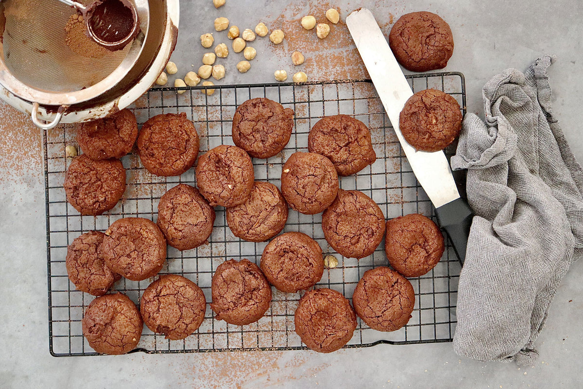 Chocolate and Hazelnut Brownie Cookies | Harris Farm Online