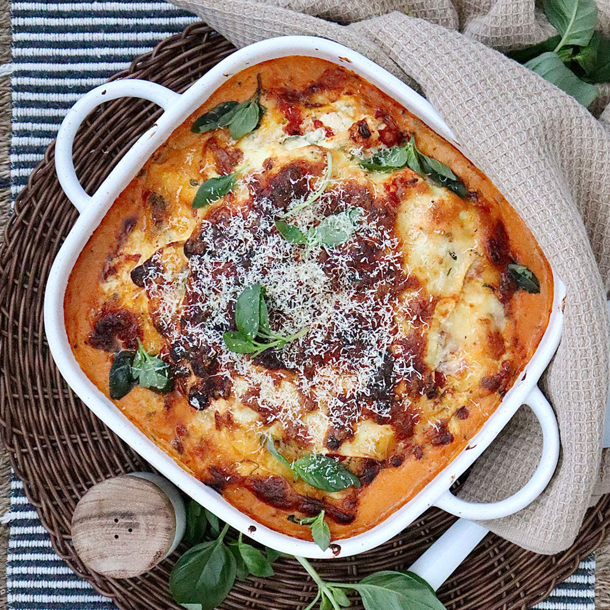 Cottage Cheese and Eggplant Lasagne - with Tomato and Basil Sauce | Harris Farm Online