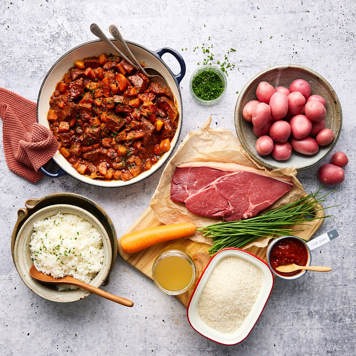 Beef Goulash - with Rice