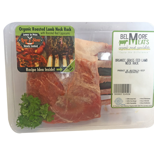 Lamb Neck Rack Organic Grass Fed 400 - 600g Belmore Meats , Frdg5-Meat - HFM, Harris Farm Markets
