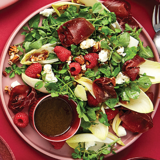 Raspberry, Goat's Cheese and Bresaola Summer Salad | Harris Farm Online