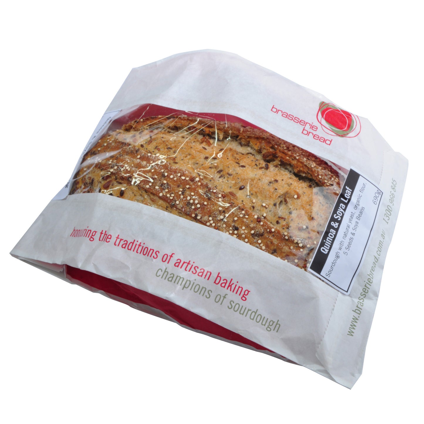 Brasserie Quinoa Soy Loaf 690g , Z-Bakery - HFM, Harris Farm Markets
