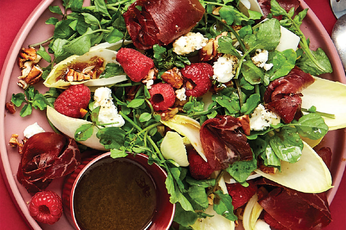 Raspberry, Goat's Cheese and Bresaola Summer Salad | Harris Farm Online