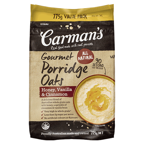 Carman's Gourmet - Porridge Oat - Honey, Vanilla & Cinnamon | Harris Farm Online