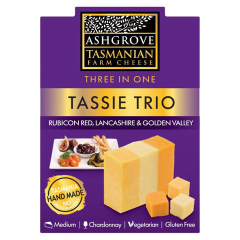 Cheddar Ashgrove Tassie Trio 140g , Frdg1-Cheese - HFM, Harris Farm Markets
