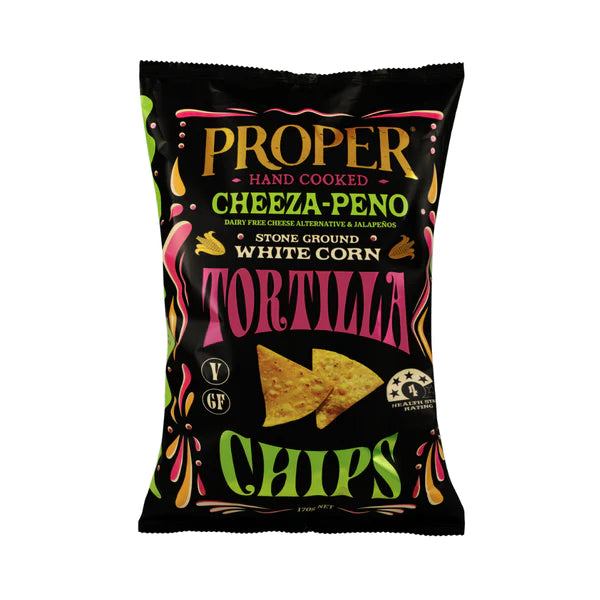 Proper Crisps Tortilla Chips Cheeza-Peno 150g