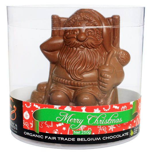 Chocolate Santa Milk Large 250g Lindsay and Edmunds , Grocery-Confection - HFM, Harris Farm Markets
