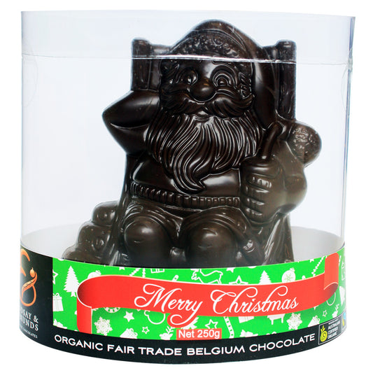 Dark Chocolate Santa Milk Large 250g Lindsay and Edmunds , Grocery-Confection - HFM, Harris Farm Markets
